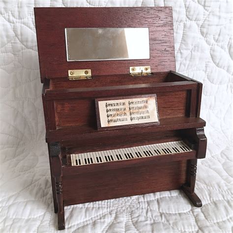 vintage piano music box|vintage wood piano music boxes.